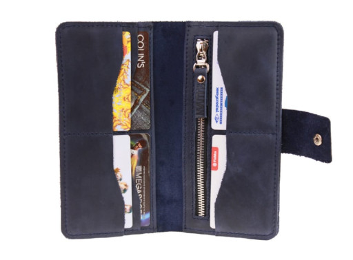 Гаманець жіночий шкіряний великий SULLIVAN 80272(10) синій