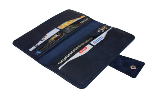 Гаманець жіночий шкіряний великий SULLIVAN 80272(10) синій