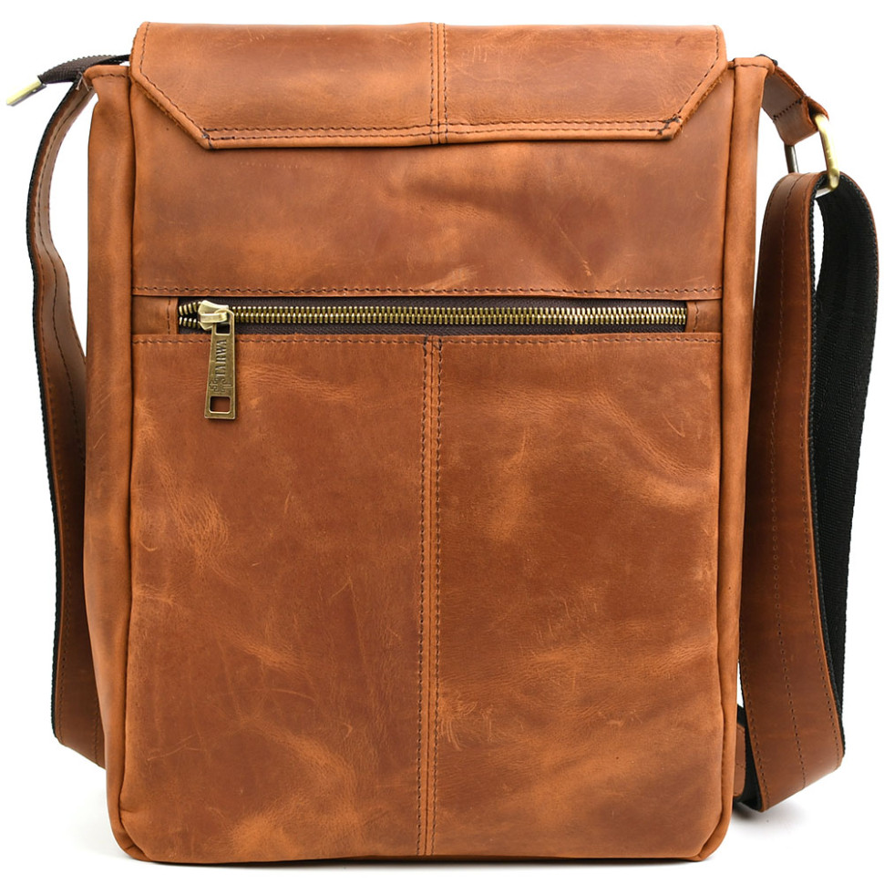 Чоловіча шкіряна сумка А4 через плече RB-1501-3md TARWA crazy horse