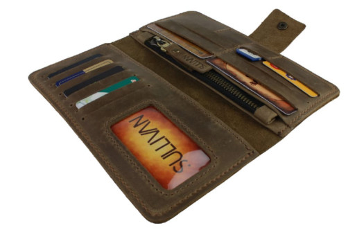 Гаманець жіночий шкіряний SULLIVAN kgb21(8) оливковий