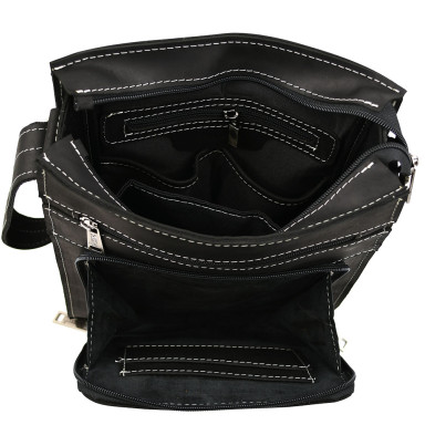 Men's shoulder bag TARWA RAw-4027-3md A4 format, 14-inch notebook