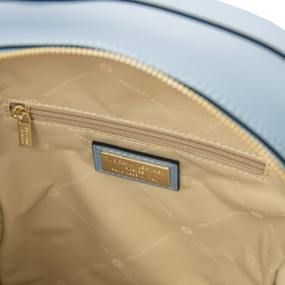 Dedalo Woven printed leather backpack