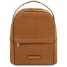 Dedalo Woven printed leather backpack