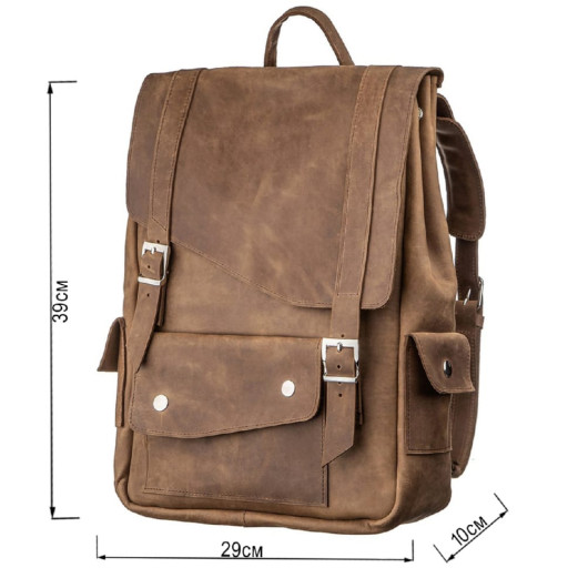 Рюкзак з ефектом старовини SHVIGEL13947 Коричневий