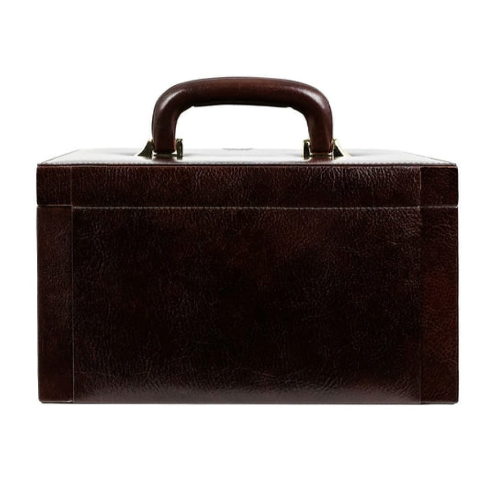 Большая кожаная шкатулка для украшений для женщин - The Portrait of a Lady - Коричневый цвет - Time Resistance 5235501
