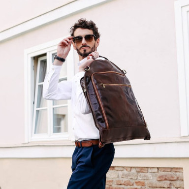 Leather bag, garment, costume bag - Travels with Charley - Time Resistance 5212801