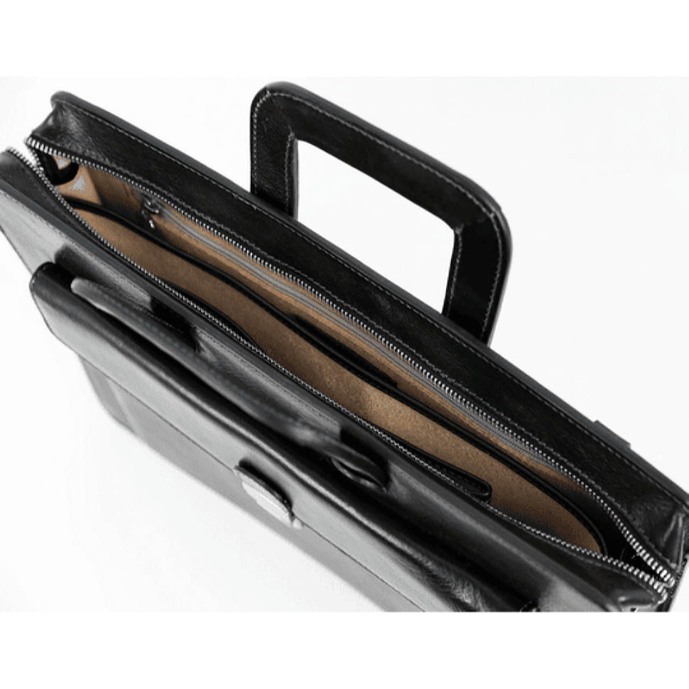 Шкіряний портфель - The Tempest - Чорний колір - Time Resistance 5216301