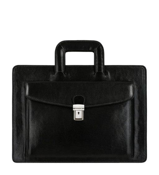 Шкіряний портфель - The Tempest - Чорний колір - Time Resistance 5216301