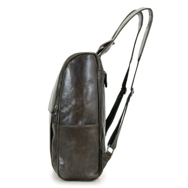 Men's leather backpack for everyday use John McDee 7344J