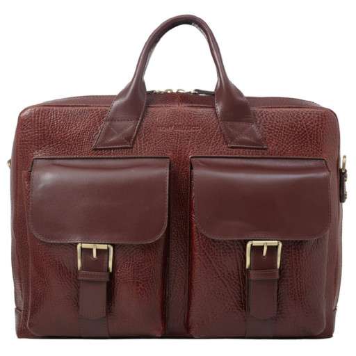 Портфель шкіра Tony Bellucci 5026-896 рудий флотар
