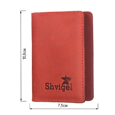 Credit card holder SHVIGEL 15305 Red