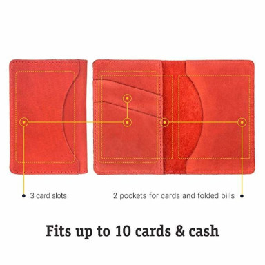 Credit card holder SHVIGEL 15305 Red