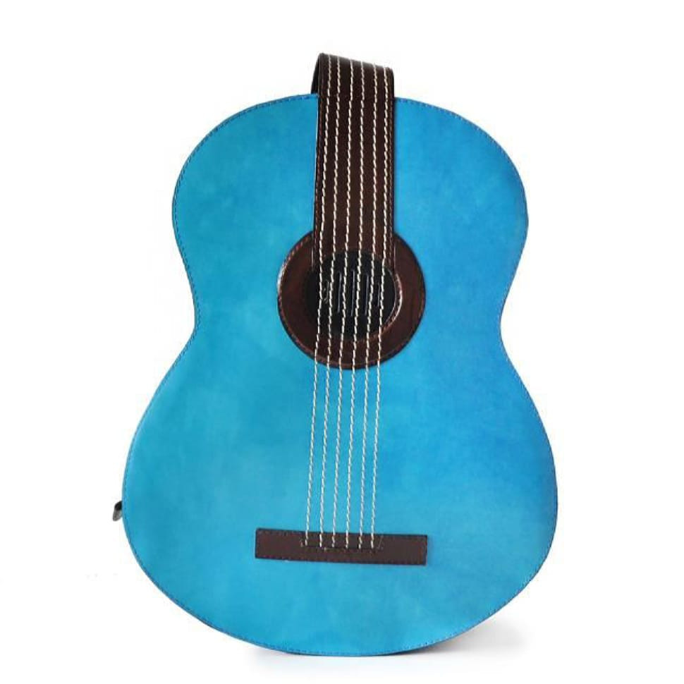 Pratesi RSB434 - Da Filicaja Guitar Backpack в цукерці Leather Radica Sky-Blue