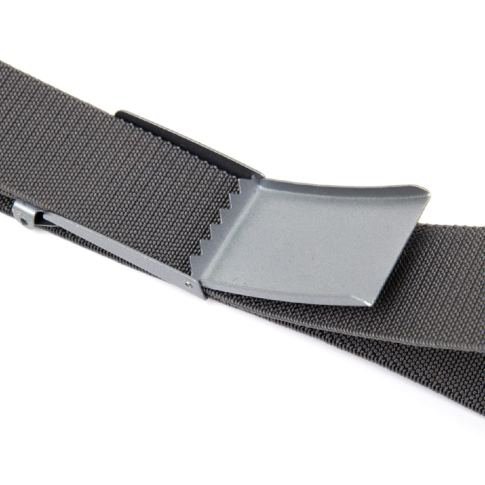 Текстильний ремінь із сірою пряжкою Vintage 20534 Сірий