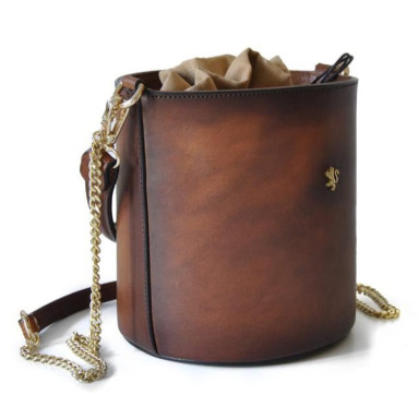 Pratesi BOR335 - Cross Body Bag Secchiello in cow leather Secchiello B355 Orange