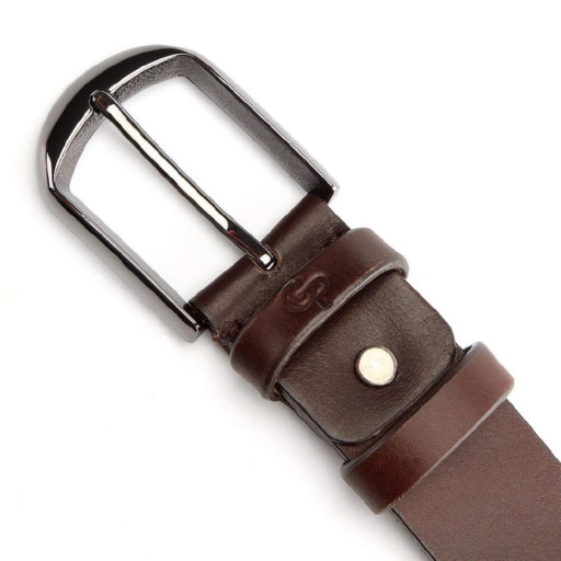 Добротний шкіряний чоловічий ремінь Vintage 20742