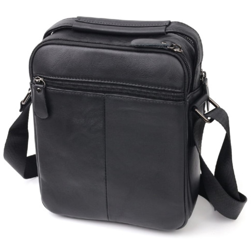 Сумка чоловіча Vintage 20826 шкіряна Чорний