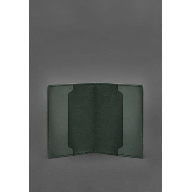 Leather cover for officer ID 9.0 green Crazy Horse