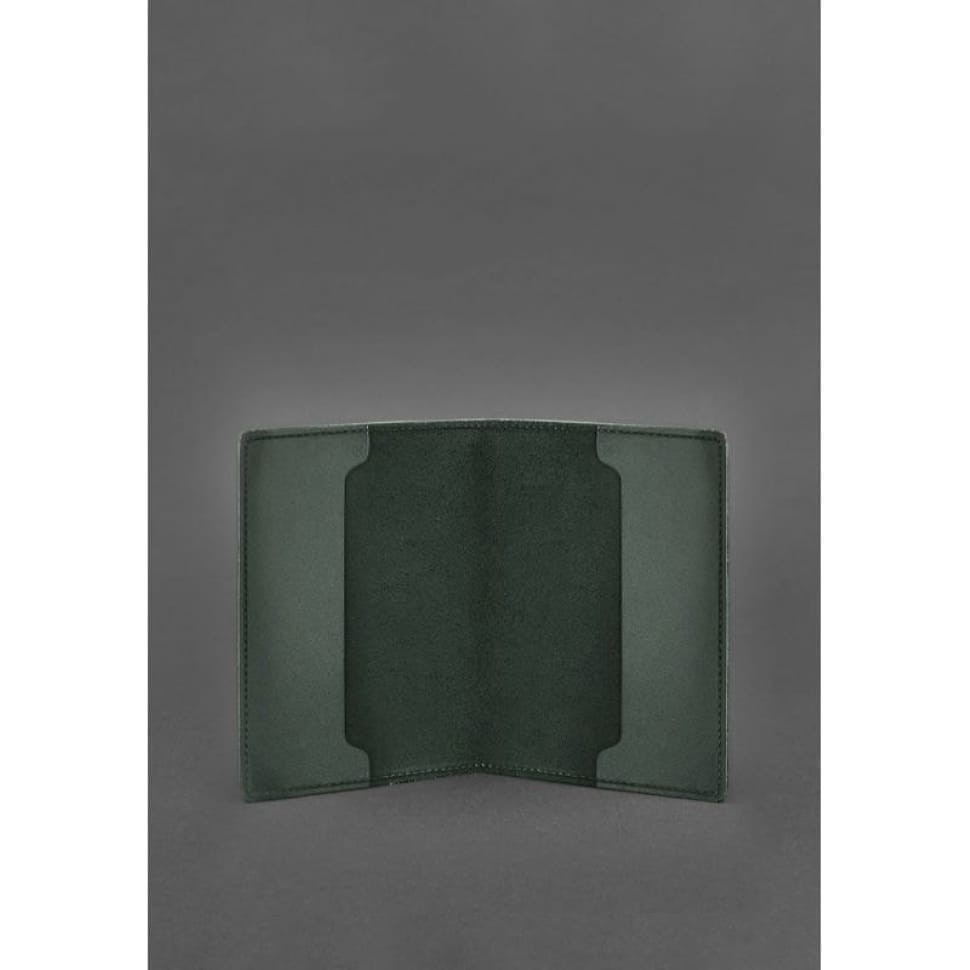 Leather cover for officer ID 9.0 green Crazy Horse