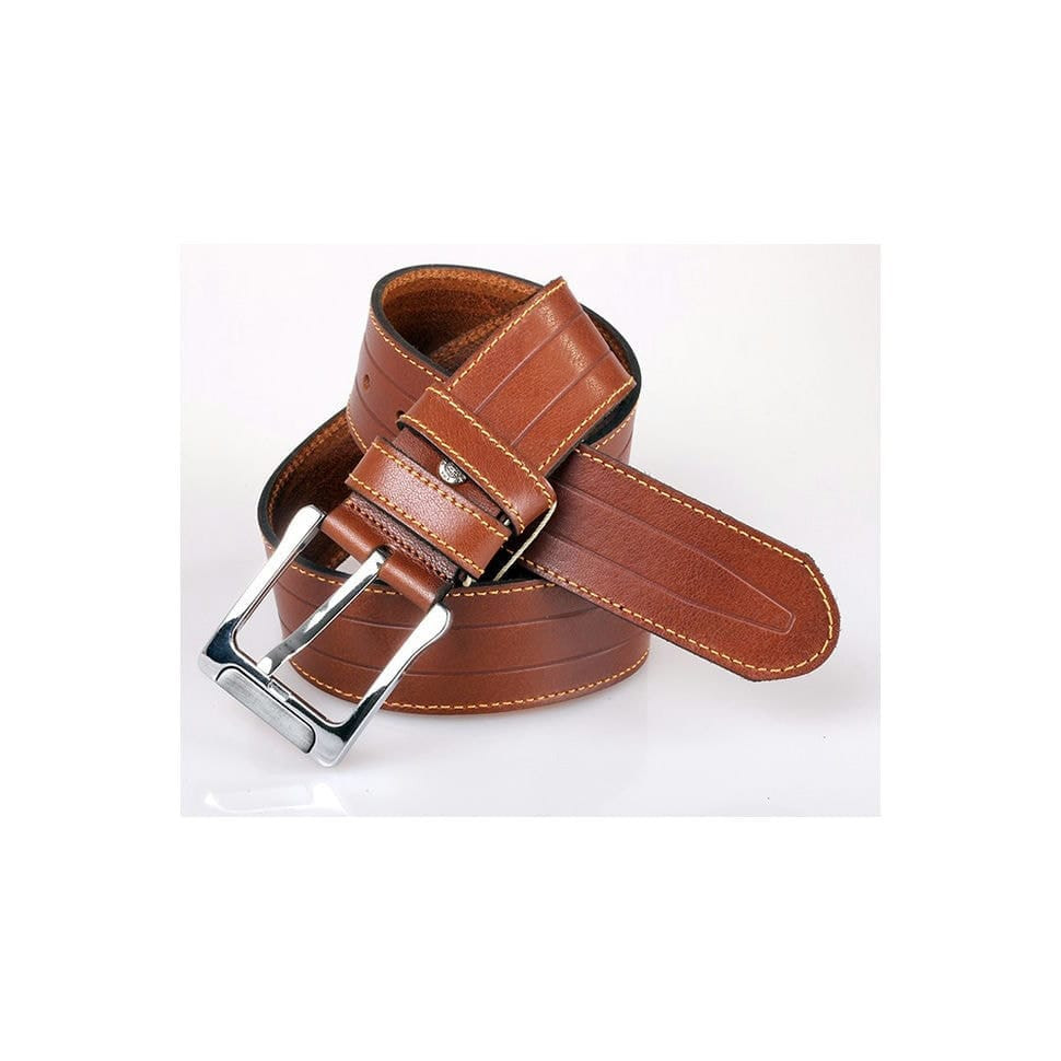 Ремінь шкіряний YSK джинсовий 5 см 2010 -4/28 рудий