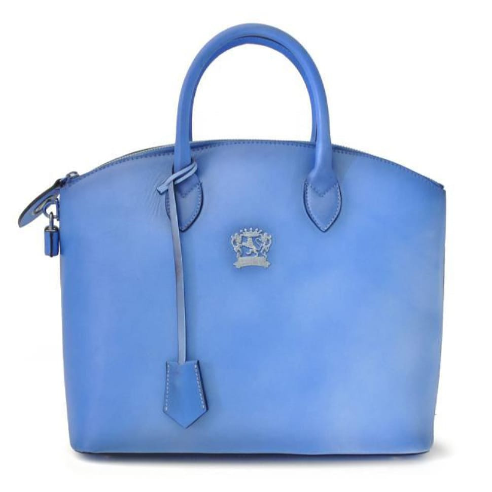 Pratesi BSB348 - Versilia Bruce Handbag in cow leather Bruce Sky Blue