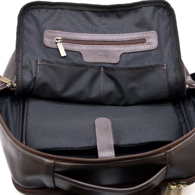 Men's leather backpack brown TARWA GC-7280-3md