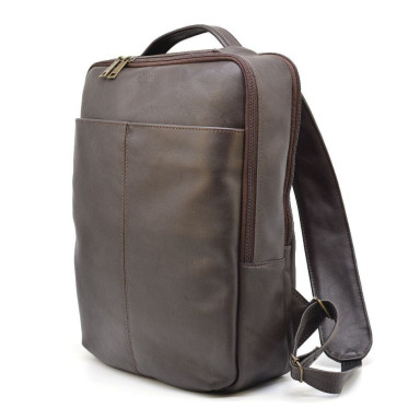Men's leather backpack brown TARWA GC-7280-3md