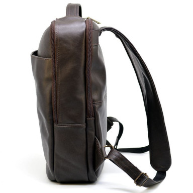 Men's leather backpack brown TARWA GC-7280-3md