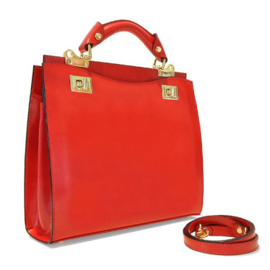 Pratesi RPA150/32 - Anna Maria Luisa de' Medici Medium Lady Bag in cow leather Radica Panna