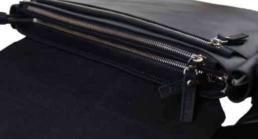 Сумка чоловіча для документів велика шкіряна А4 SULLIVAN 74217(50) чорна