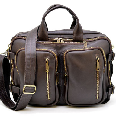 Men's leather backpack bag GC-7014-3md TARWA