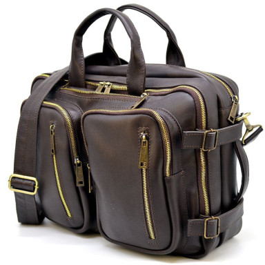 Men's leather backpack bag GC-7014-3md TARWA