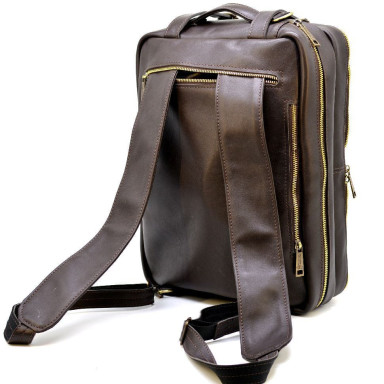 Men's leather backpack bag GC-7014-3md TARWA