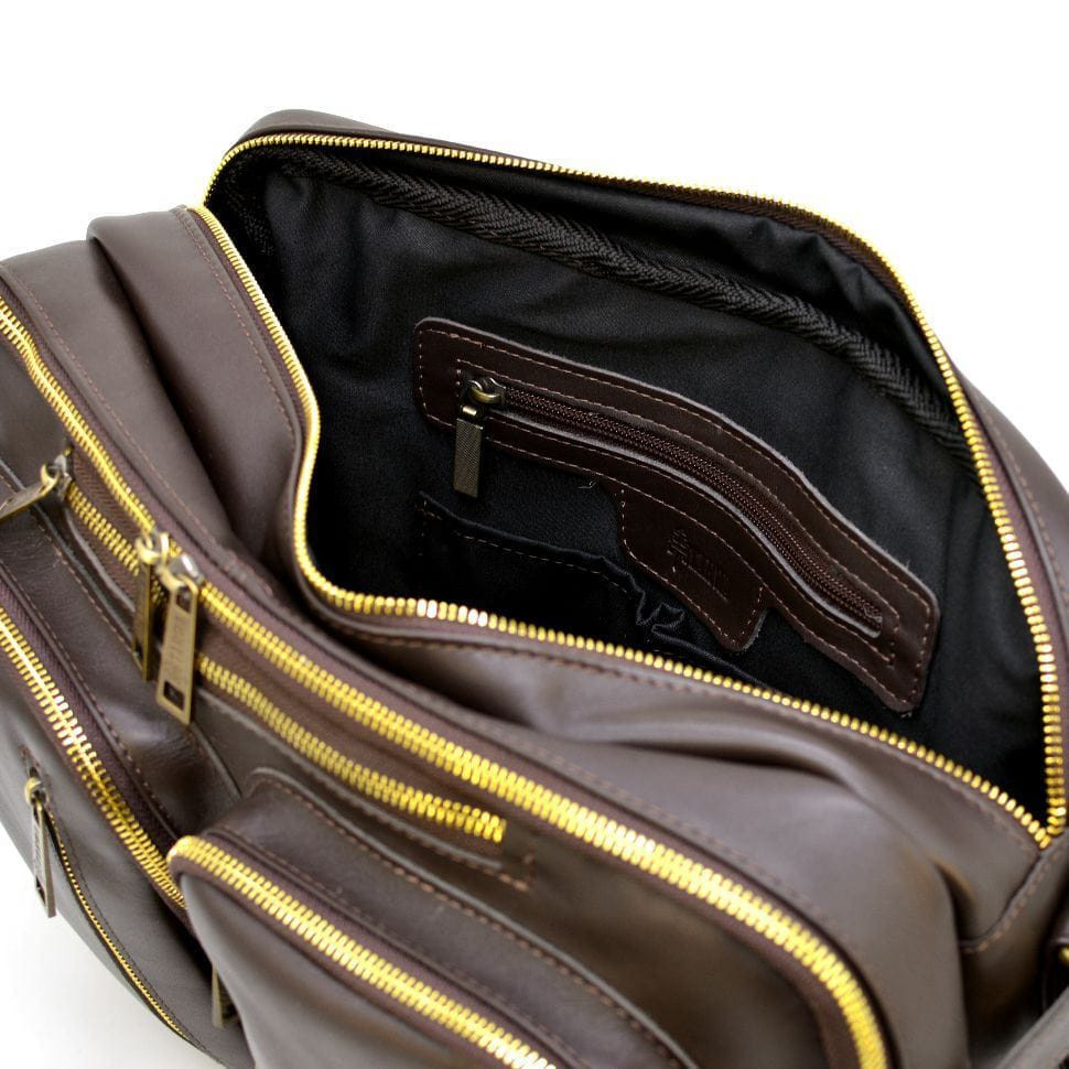 Чоловіча шкіряна сумка-рюкзак GC-7014-3md TARWA