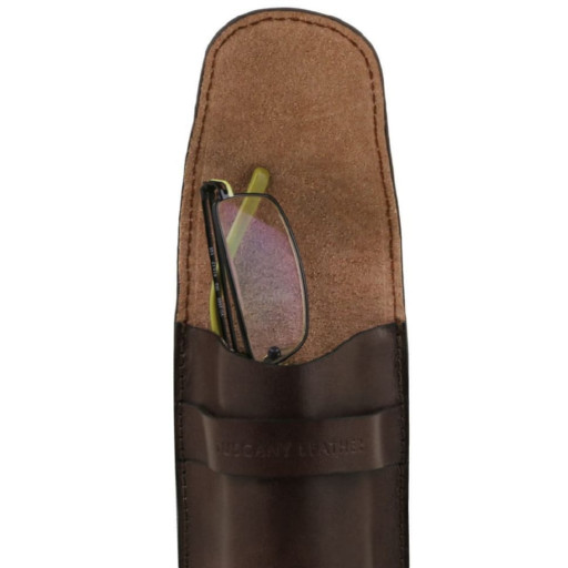 Ексклюзивний шкіряний футляр для окулярів Tuscany TL141282