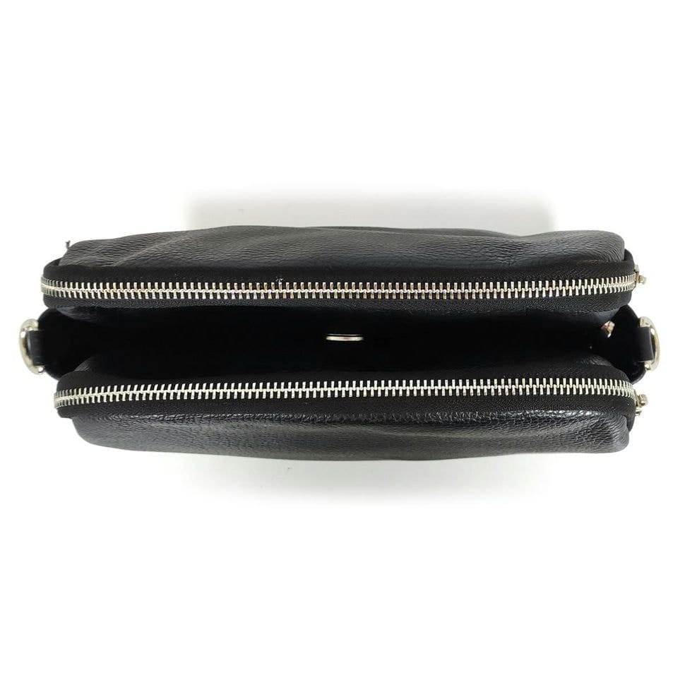 Жіноча чорна шкіряна сумка на плече Grays F-FL-BB-3844A