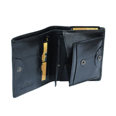 Leather wallet Italico 1165 nero black