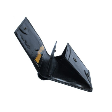 Leather wallet Italico 1165 nero black