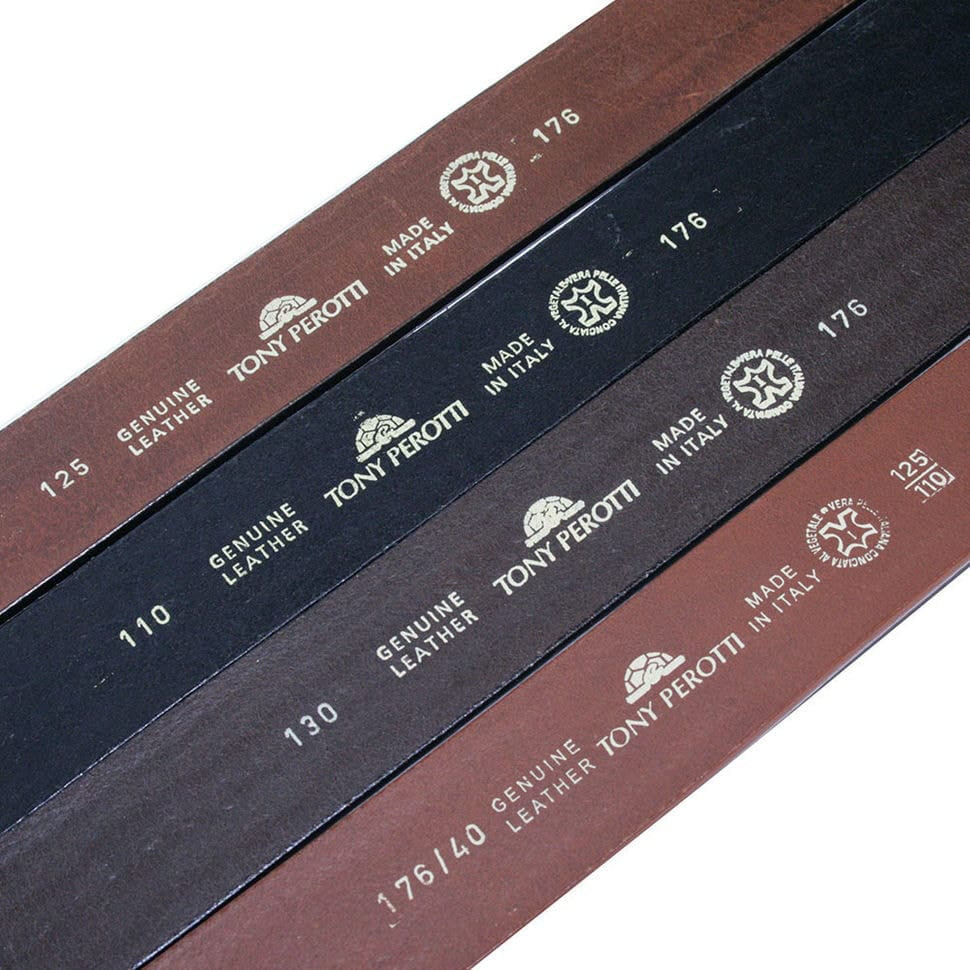 Шкіряний ремень 176 moro коричневий TONY PEROTTI