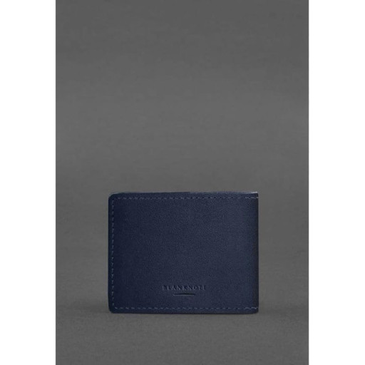 Шкіряна обкладинка для посвідчення інваліда війни темно-синя