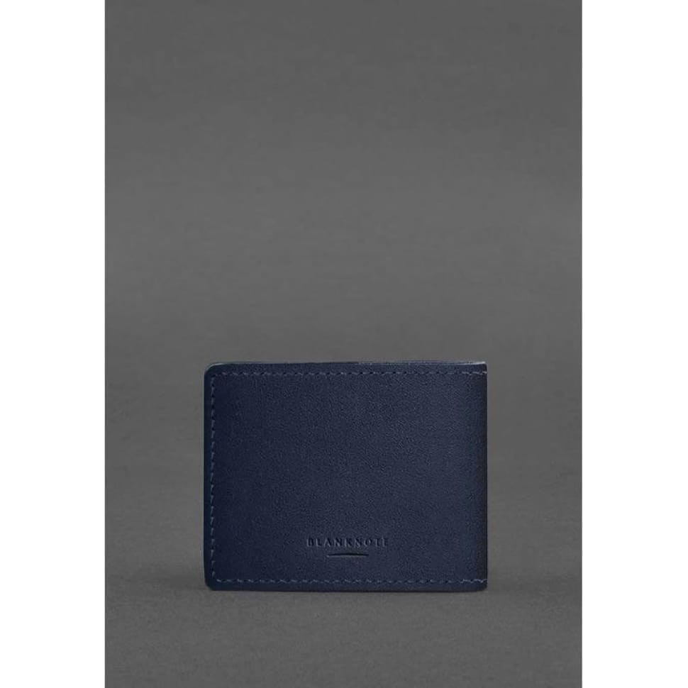 Шкіряна обкладинка для посвідчення інваліда війни темно-синя