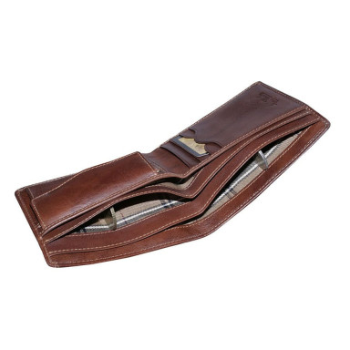 Leather wallet Italico 1614 cognac cognac