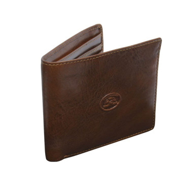 Leather wallet Italico 1614 cognac cognac