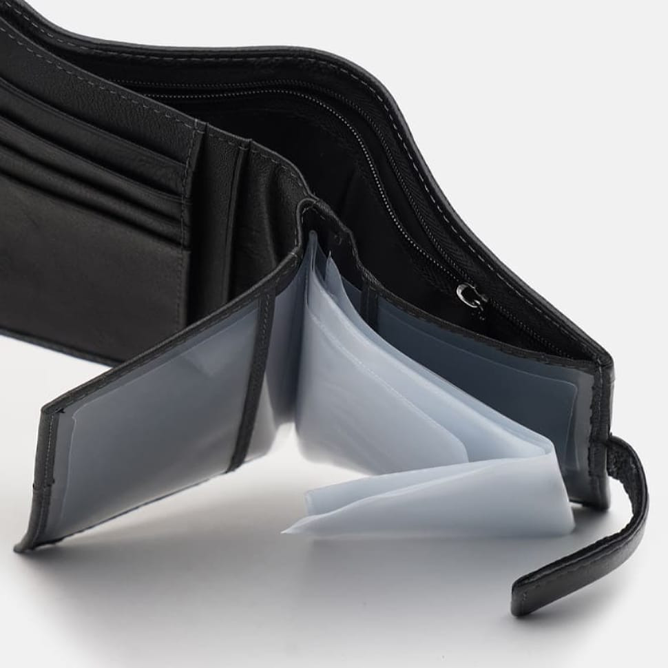 Чоловічий шкіряний портмоне Ricco Grande k1014-Abl-black