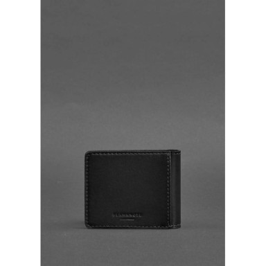 Leather cover for an ID with a coat of arms, black