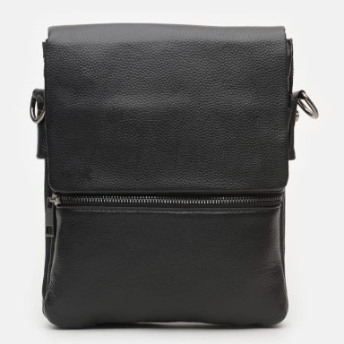 Men's leather bag Borsa Leather K12056-black