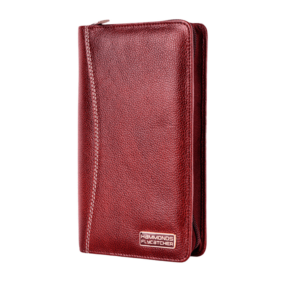  Дорожнє шкіряне портмоне Hammonds Flycatcher PH601 Brown (Коричневий)