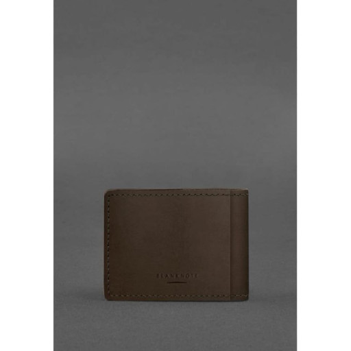 Універсальна шкіряна обкладинка для посвідчення темно-коричнева Crazy Horse