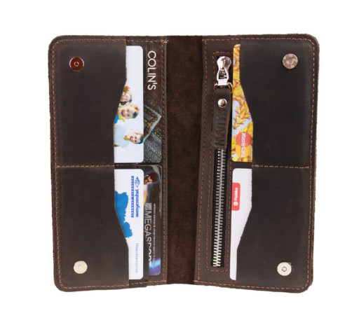 Гаманець жіночий шкіряний великий SULLIVAN 80273(10) коричневий