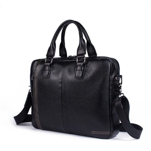 Сумка чоловіча флотар для ноутбука Vintage 14672 Чорна